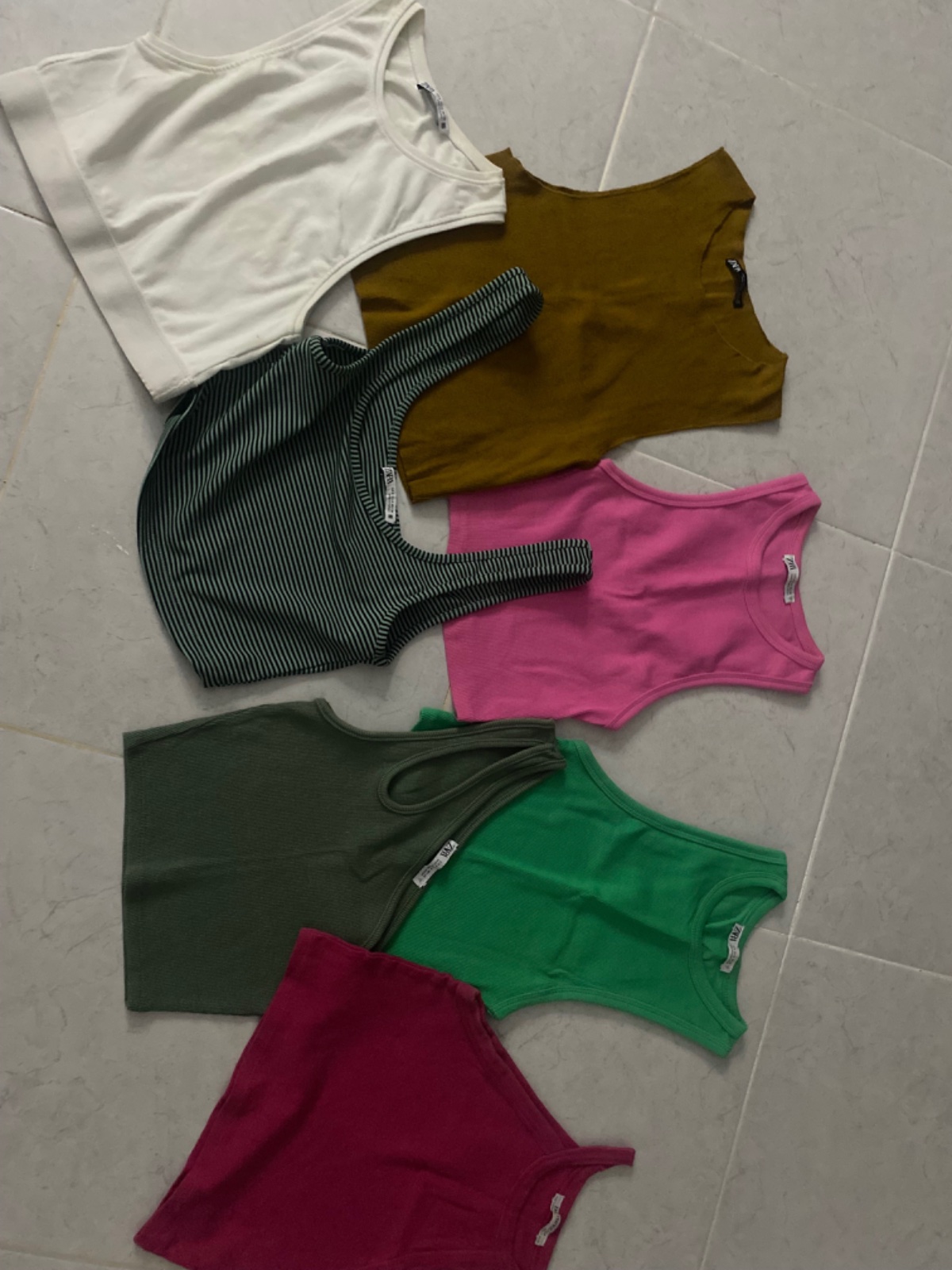 7 tops zara taille s 