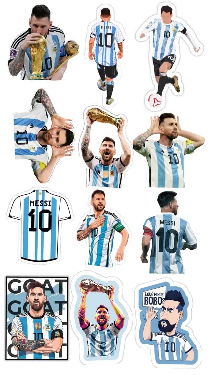 Messi stickers