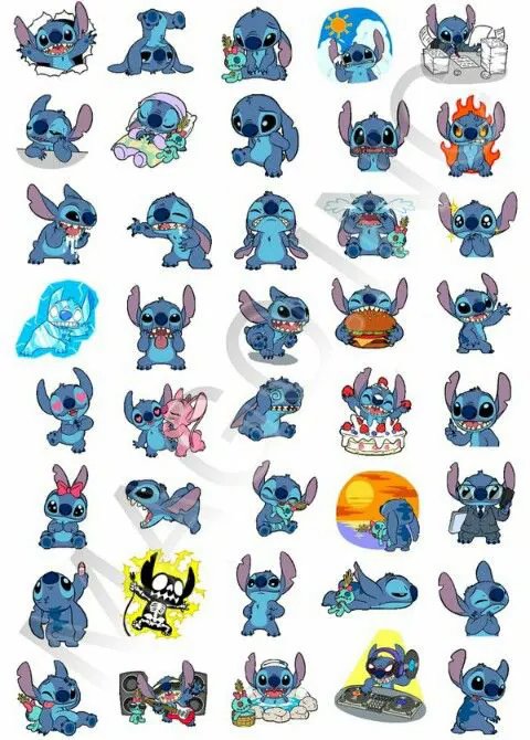 Stitch stickers