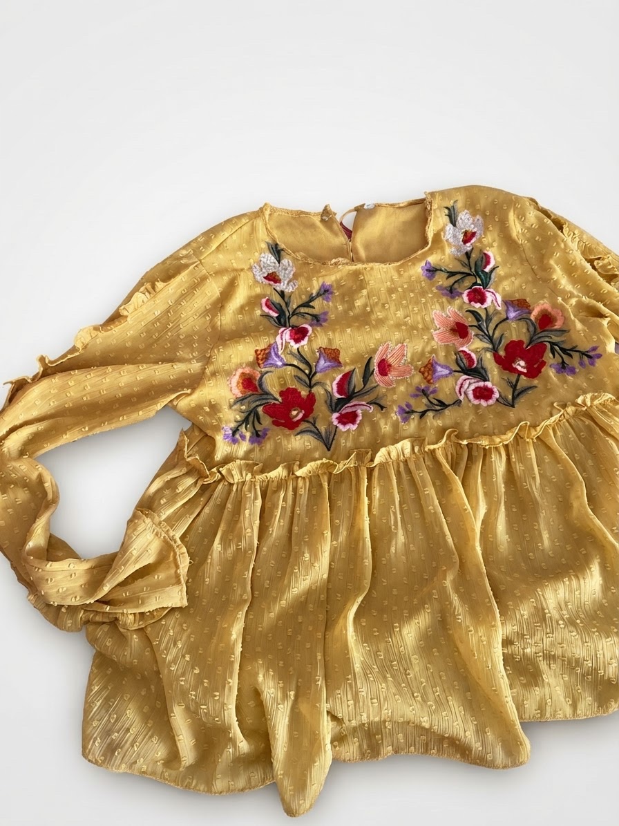 Chemise avec brederie