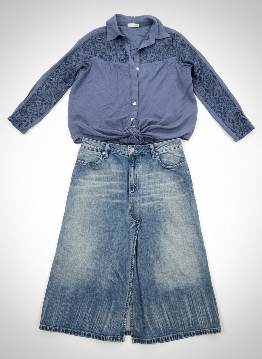Tenue en bleu 