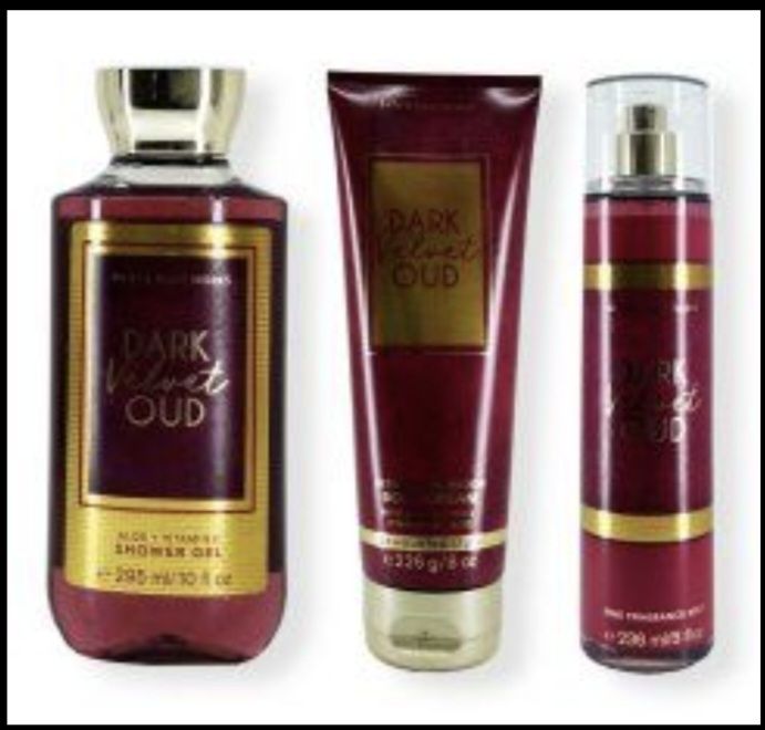 Dark Oud Velvet" Baths &Body works"new(4pieces)