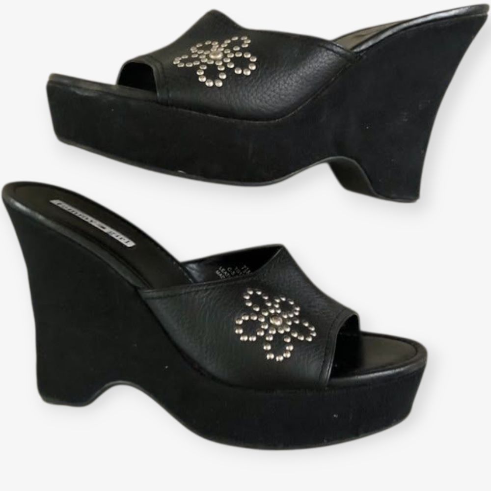Tres belles Mules compensés plate-formes Tommy Hilfiger. Authentiques. 