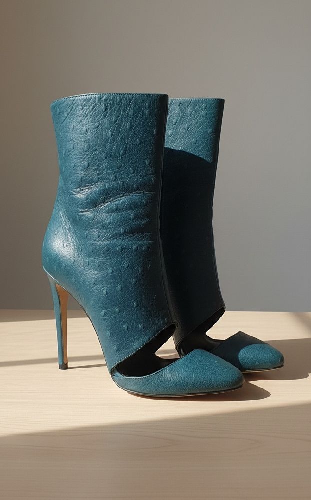 Escarpins Just Cavalli vert olive|bouteille foncé. 