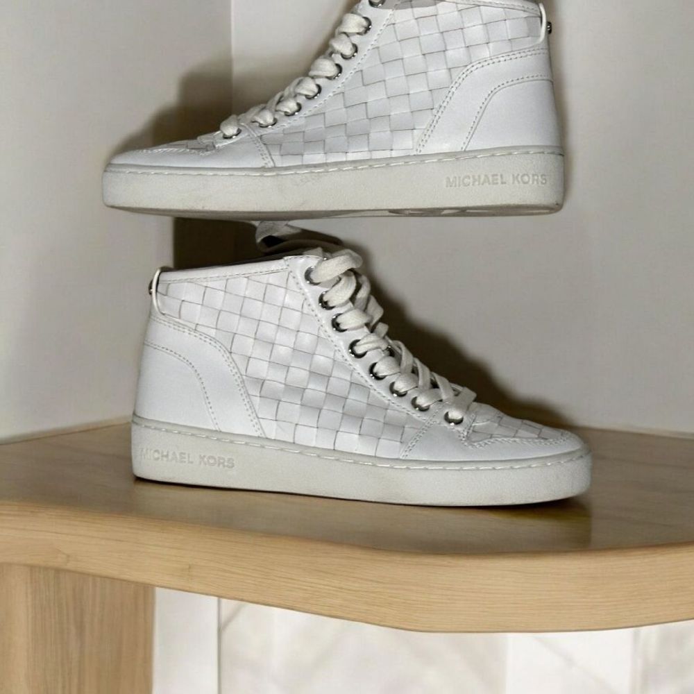 Baskets montantes blanches Michael Kors authentiques 