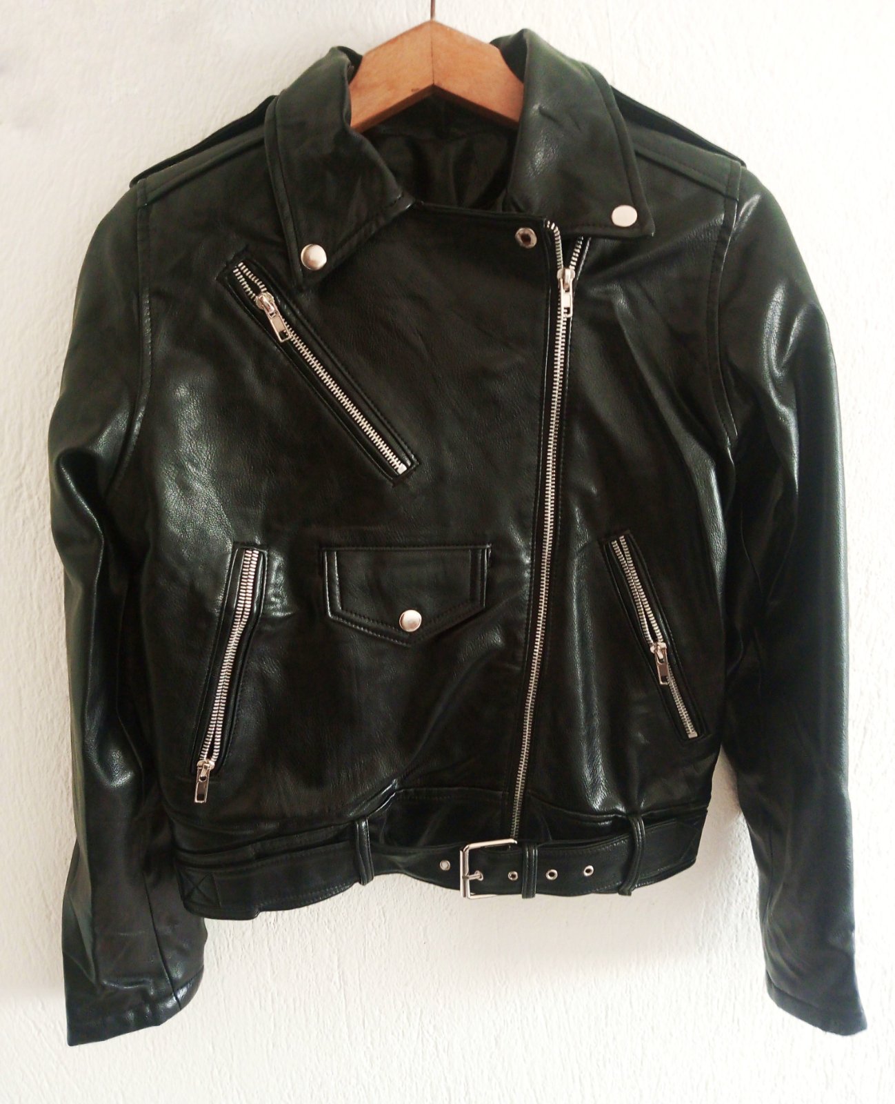 Veste simili cuir femme