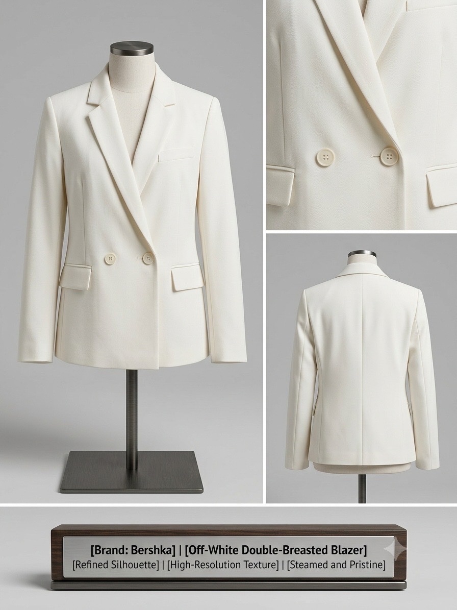 Blazer blanc cassé taille S