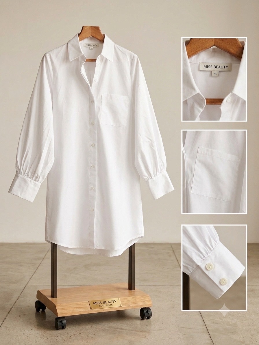 Robe chemise blanche