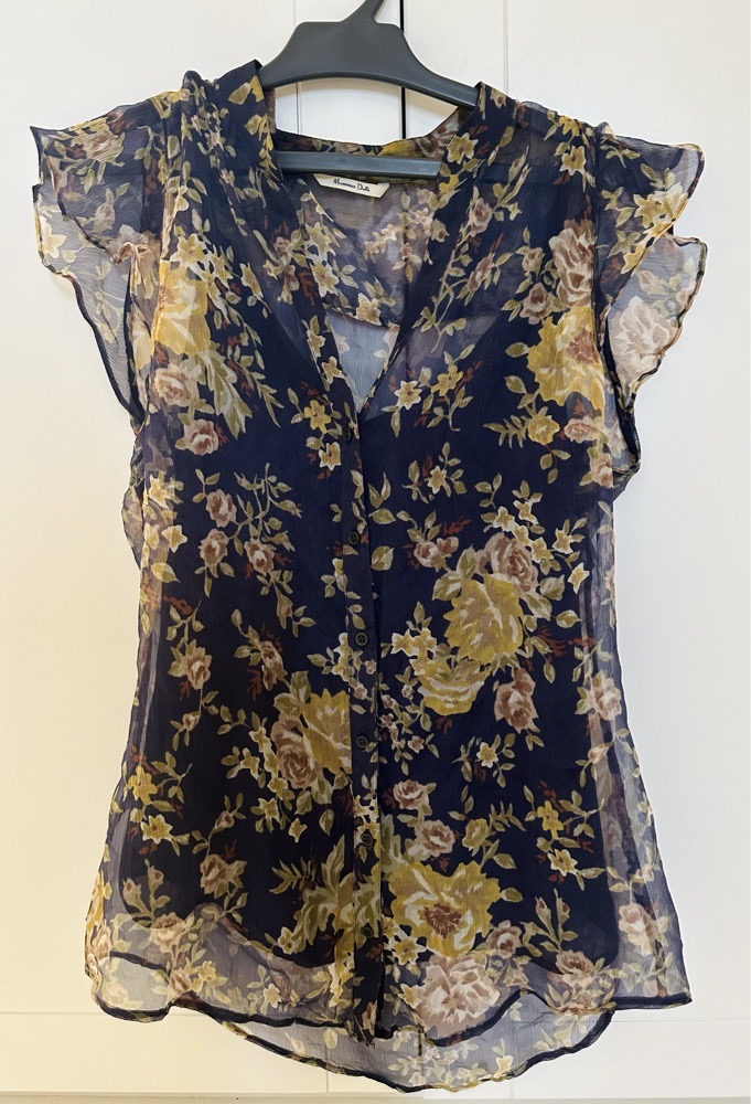 chemisier fleuri Massimo Dutti