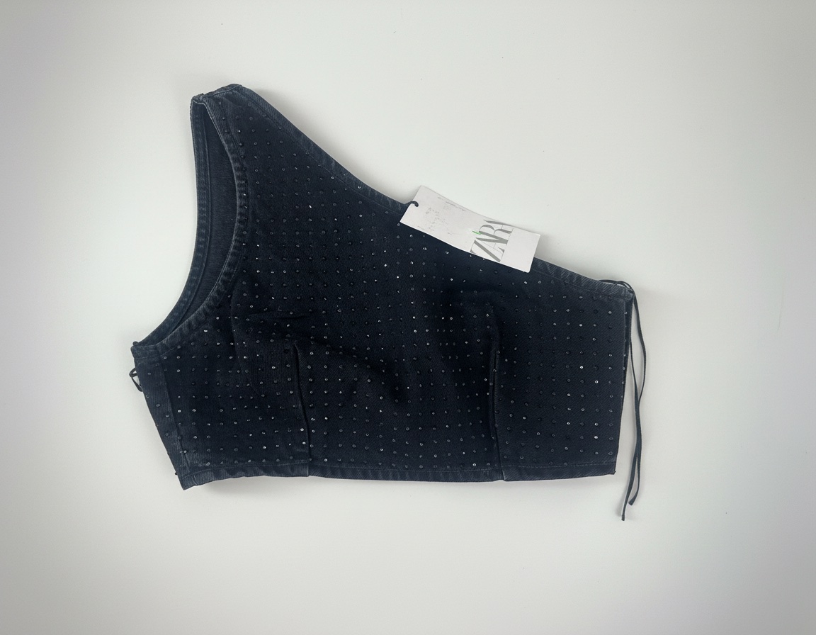 Top en jean zara jamais porté