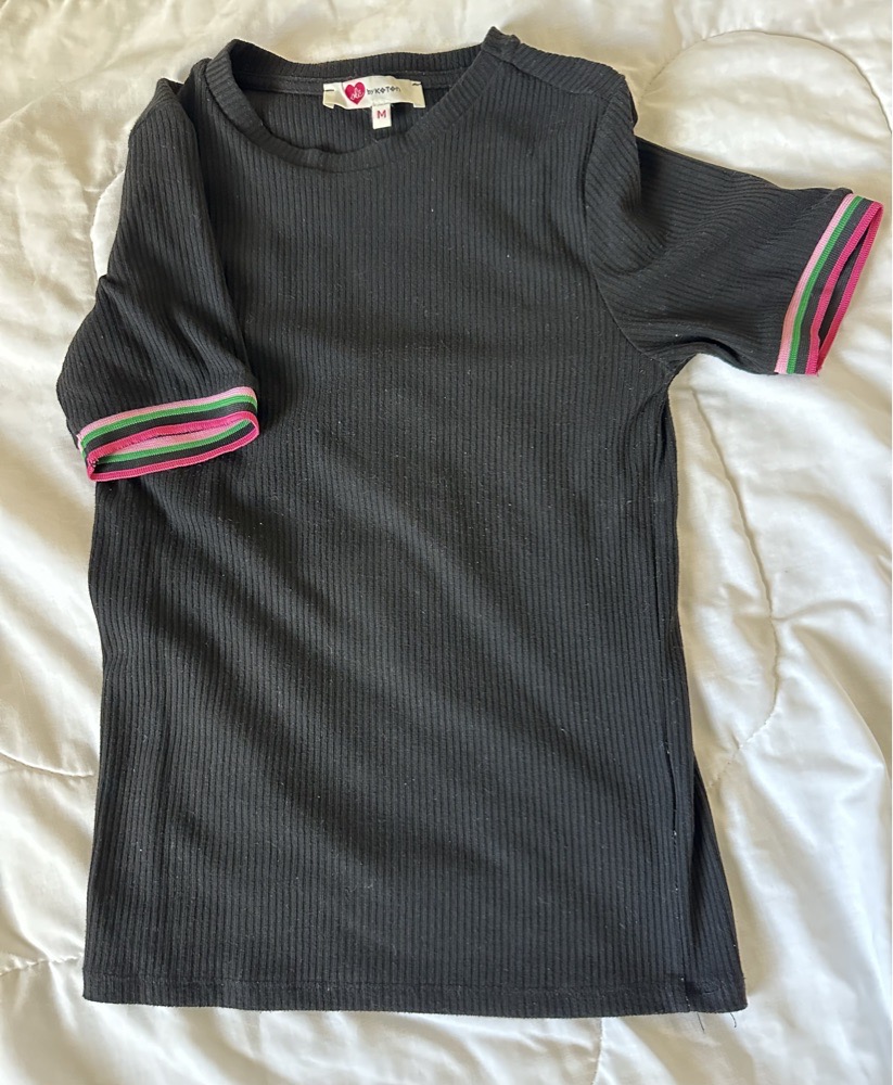 t-shirt koton à manches courtes 