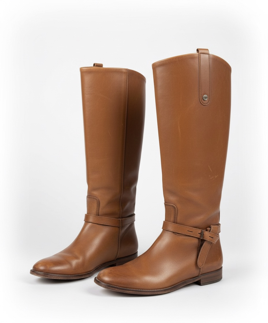 Bottes Massimo Dutti en cuir