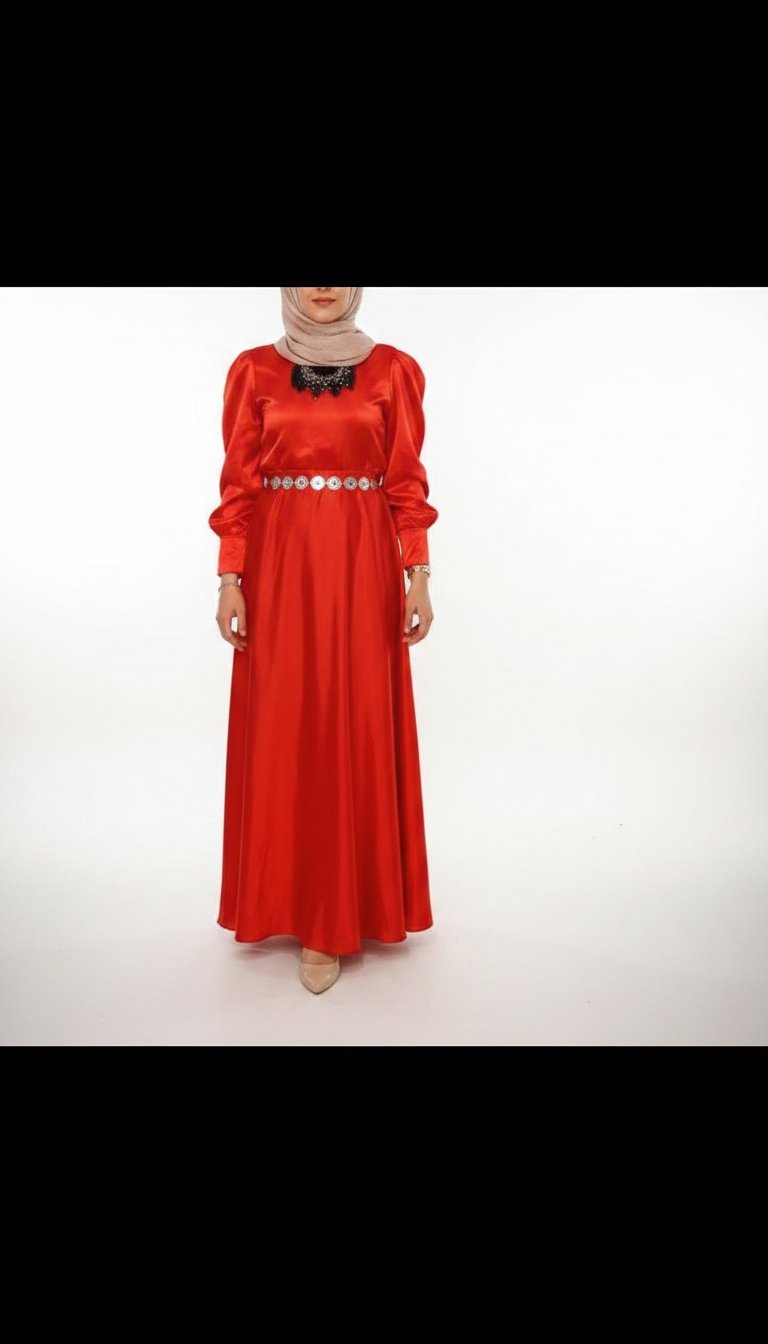 Robe soirée rouge vif 