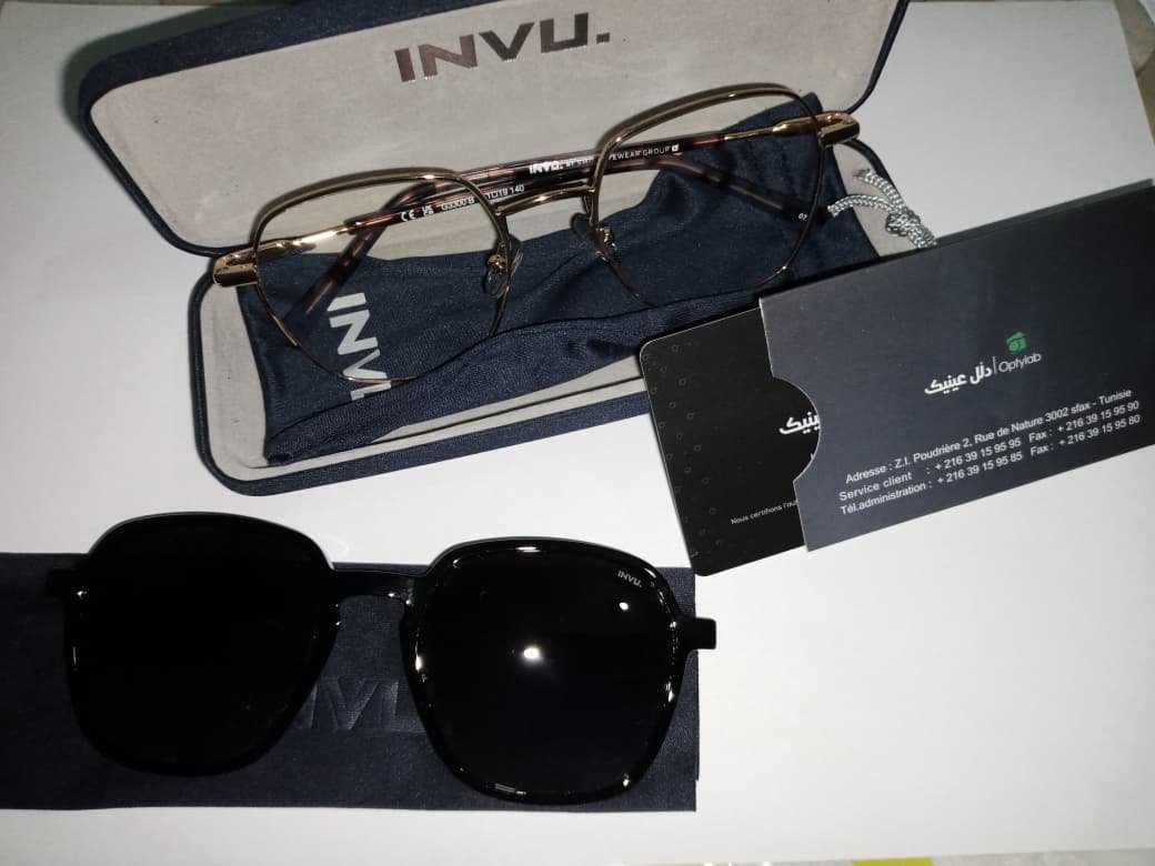 Lunettes INVU Swiss M3300B – Neuves (2025)