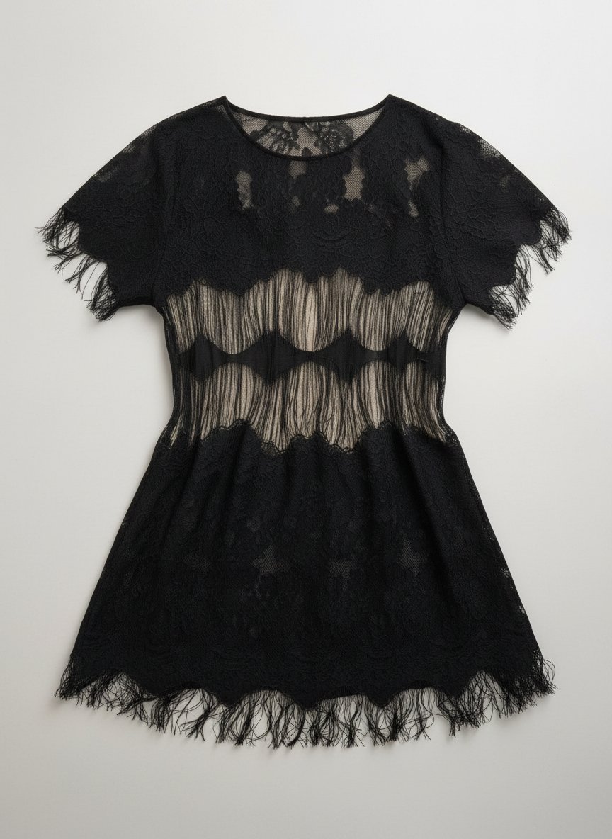 Dentelle + Franges = Le combo chic ultime. ⚡
