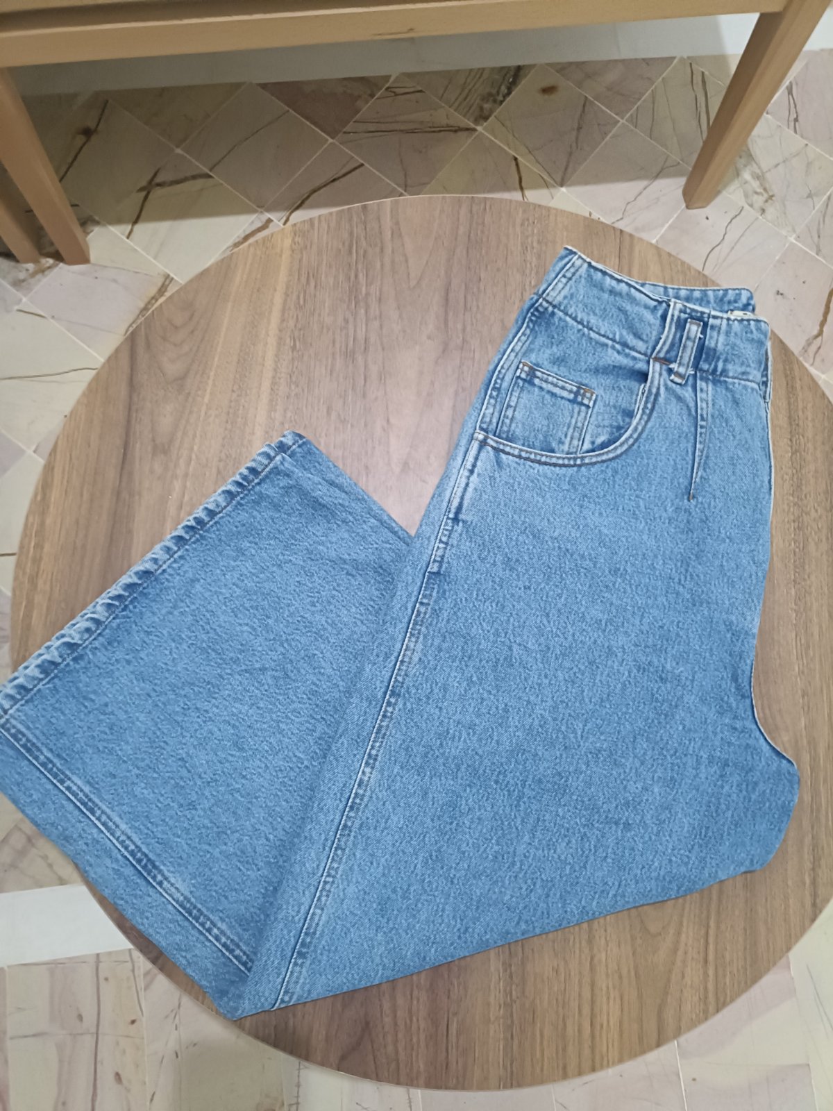 Jeans baggy à jambes larges