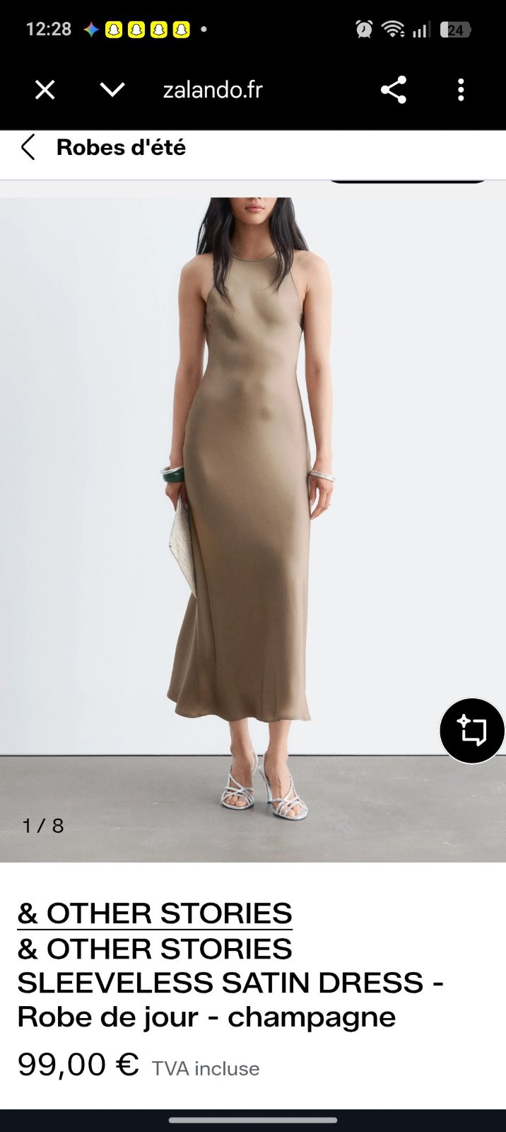 Robe en Satin Champagne & Other Stories : L'Élégance Absolue au Quotidien