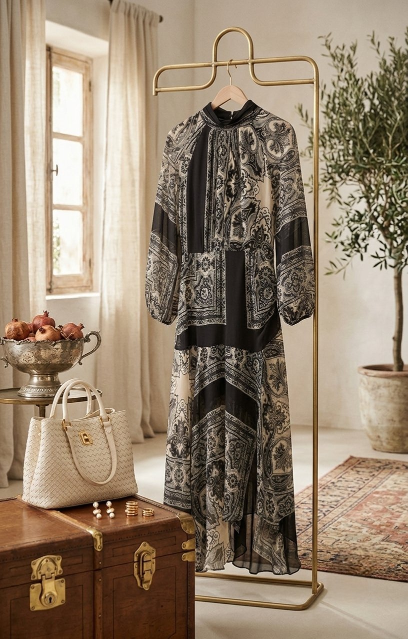 Robe Midi Fluide Mango qui Magnifie toutes les Silhouettes