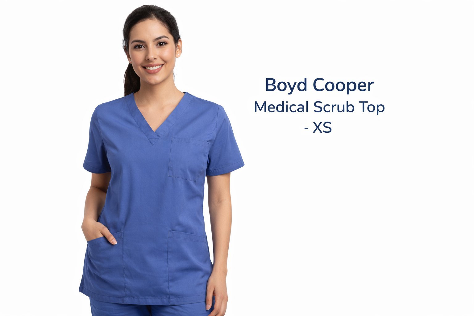 Boyd cooper medical scrub top xs