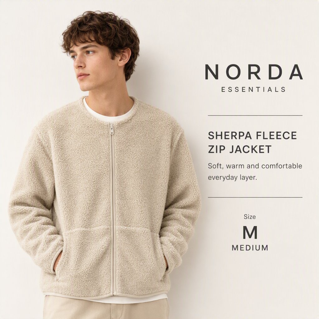 Veste Sherpa Beige Taille L 🤍