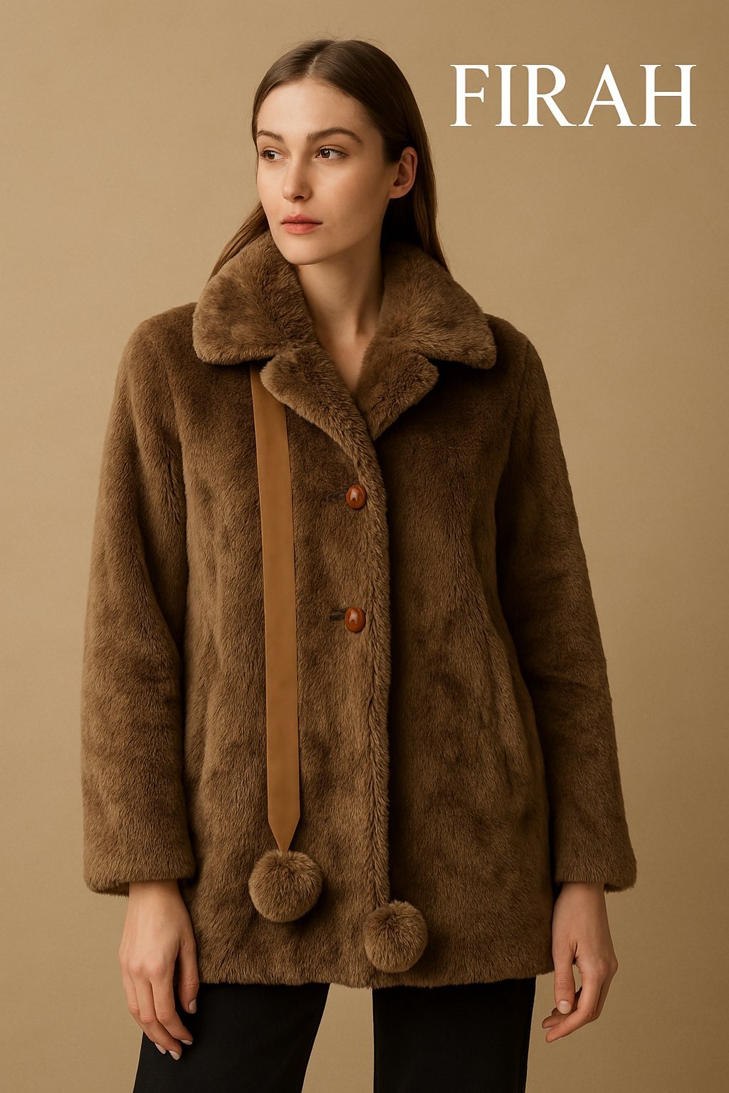 Manteau fourrure marron – FIRAH