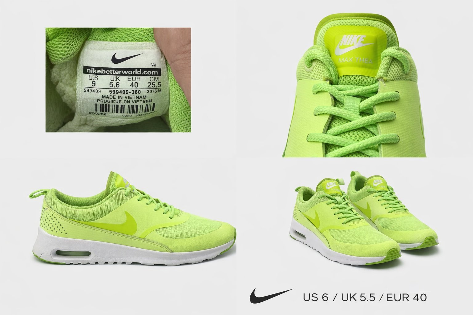  Nike Air Max Thea – Volt Green  