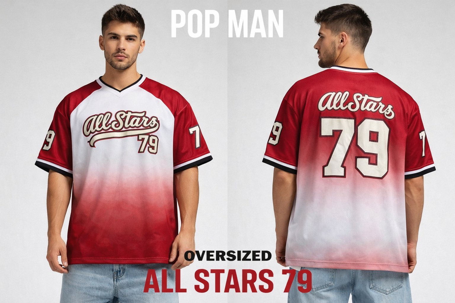  🏷️ POP MAN – All Stars 79 Oversized Jersey