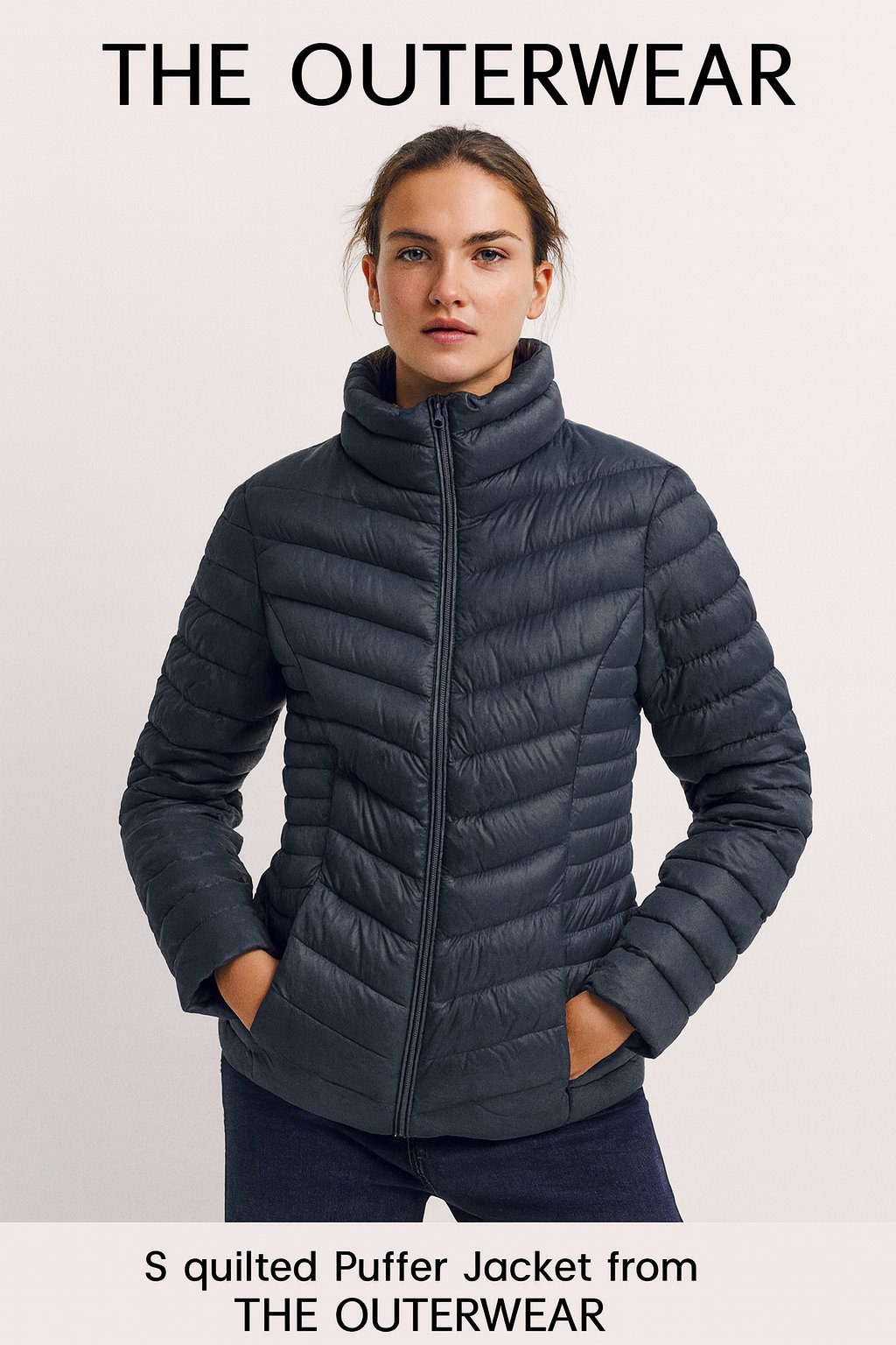  🧥 Doudoune matelassée bleu marine – THE OUTERWEAR  