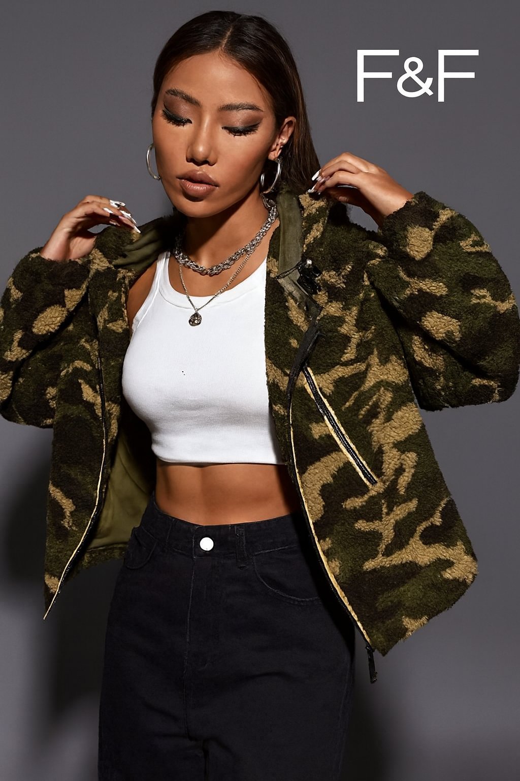 Veste Sherpa Camouflage – F&F Urban Style