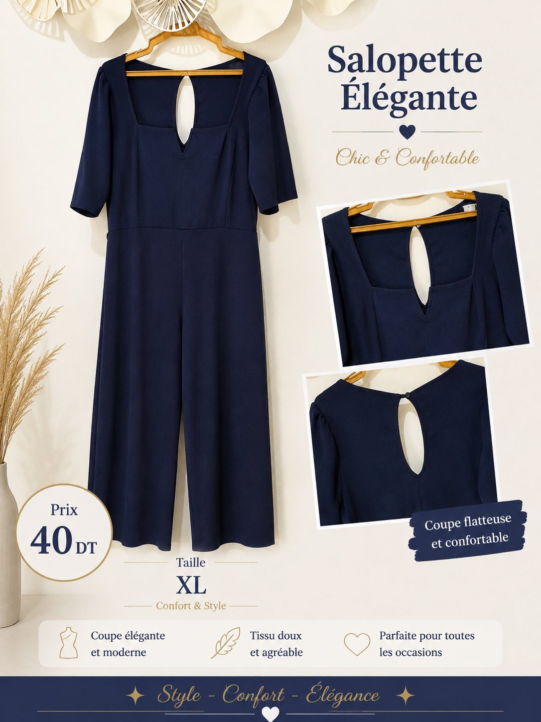 Coupe élégante et moderne 