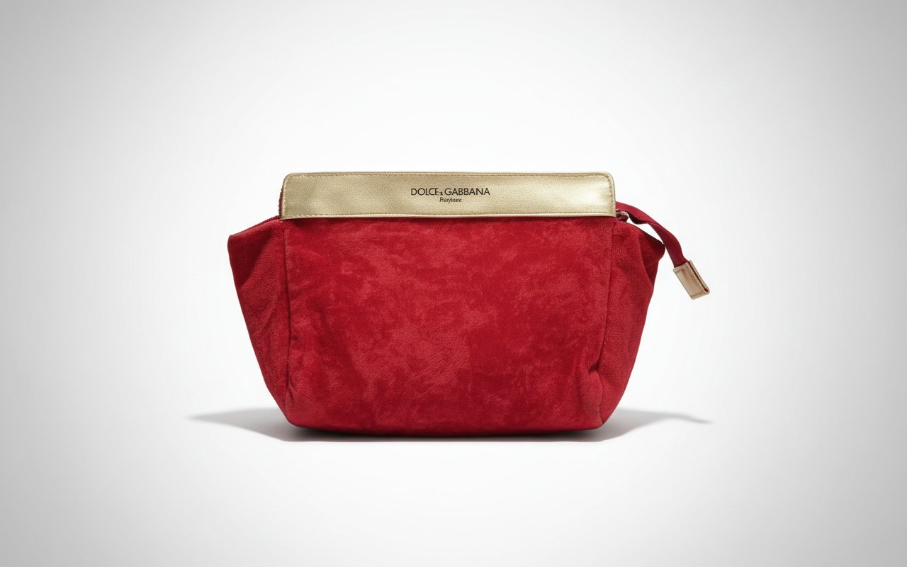 Pochette Dain rouge beaurdeau
