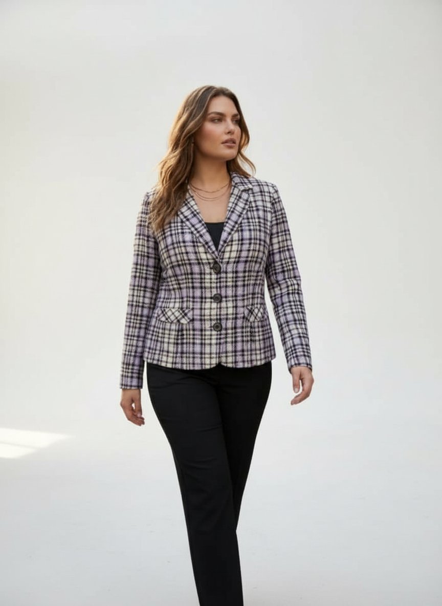 Blazer court en velour 