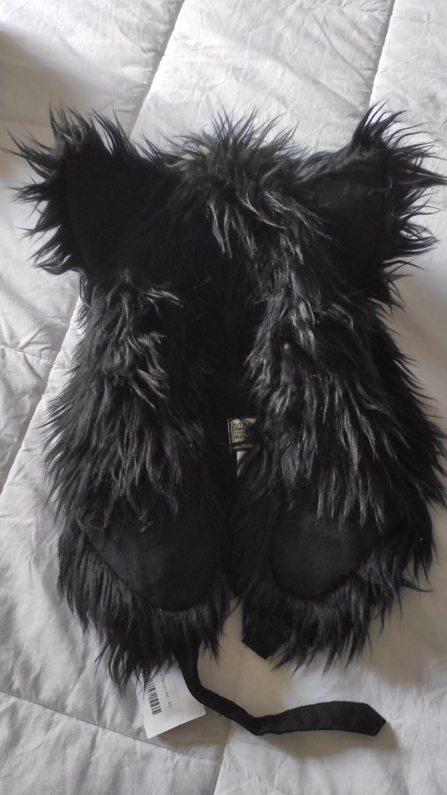 Bonnet furry noir 