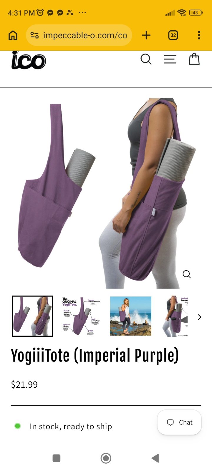 Yogitote-sac pour tapis de yoga