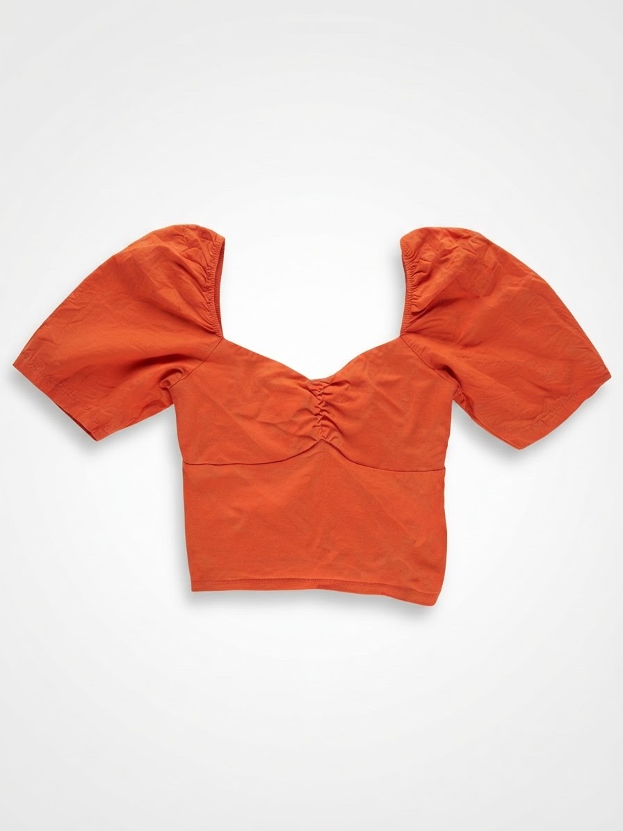 Haut orange vif, pull&bear