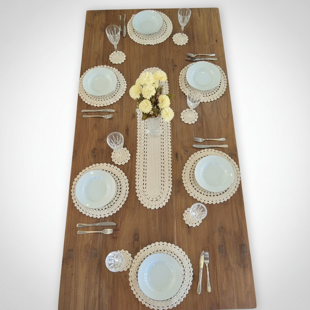 Set de table en crochet handmade