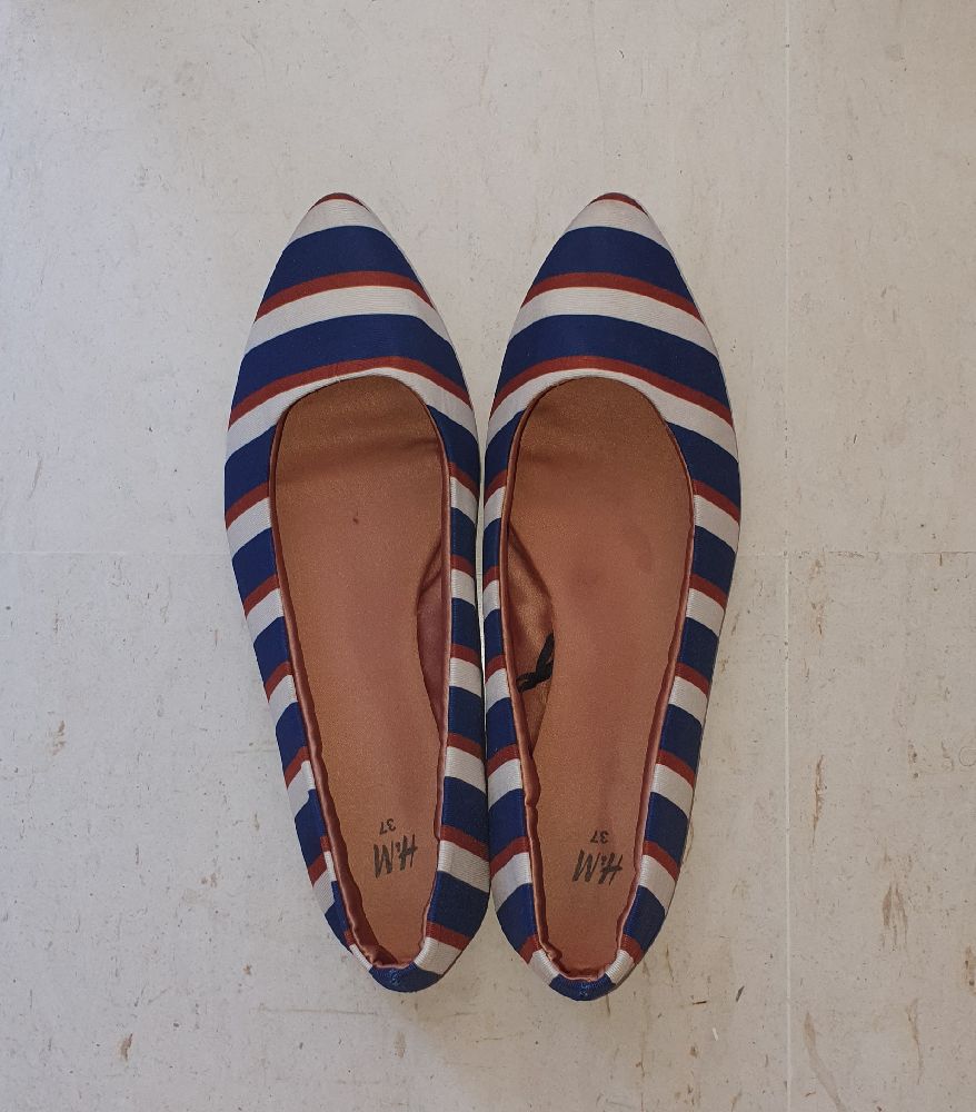 ballerines rayé H&M