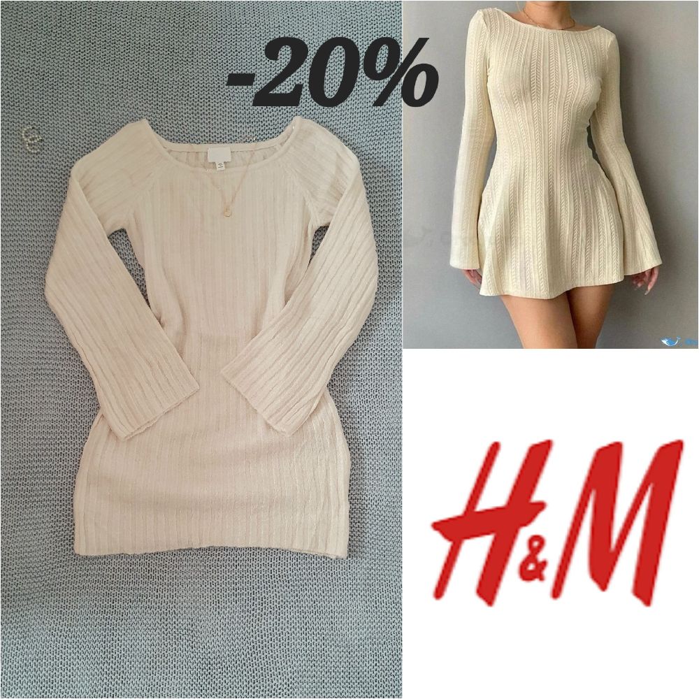 robe d'hiver blanche H&M