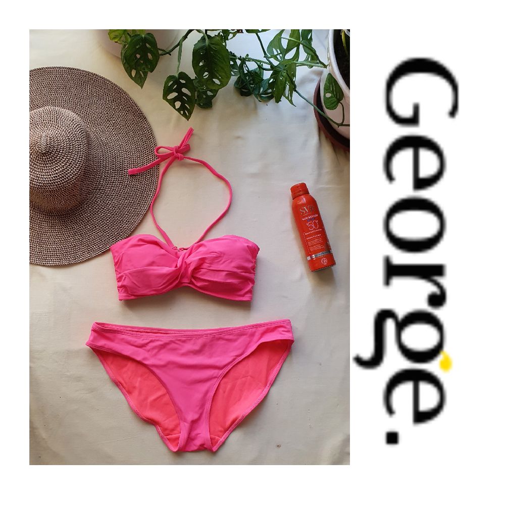 deux pièces rose fluo