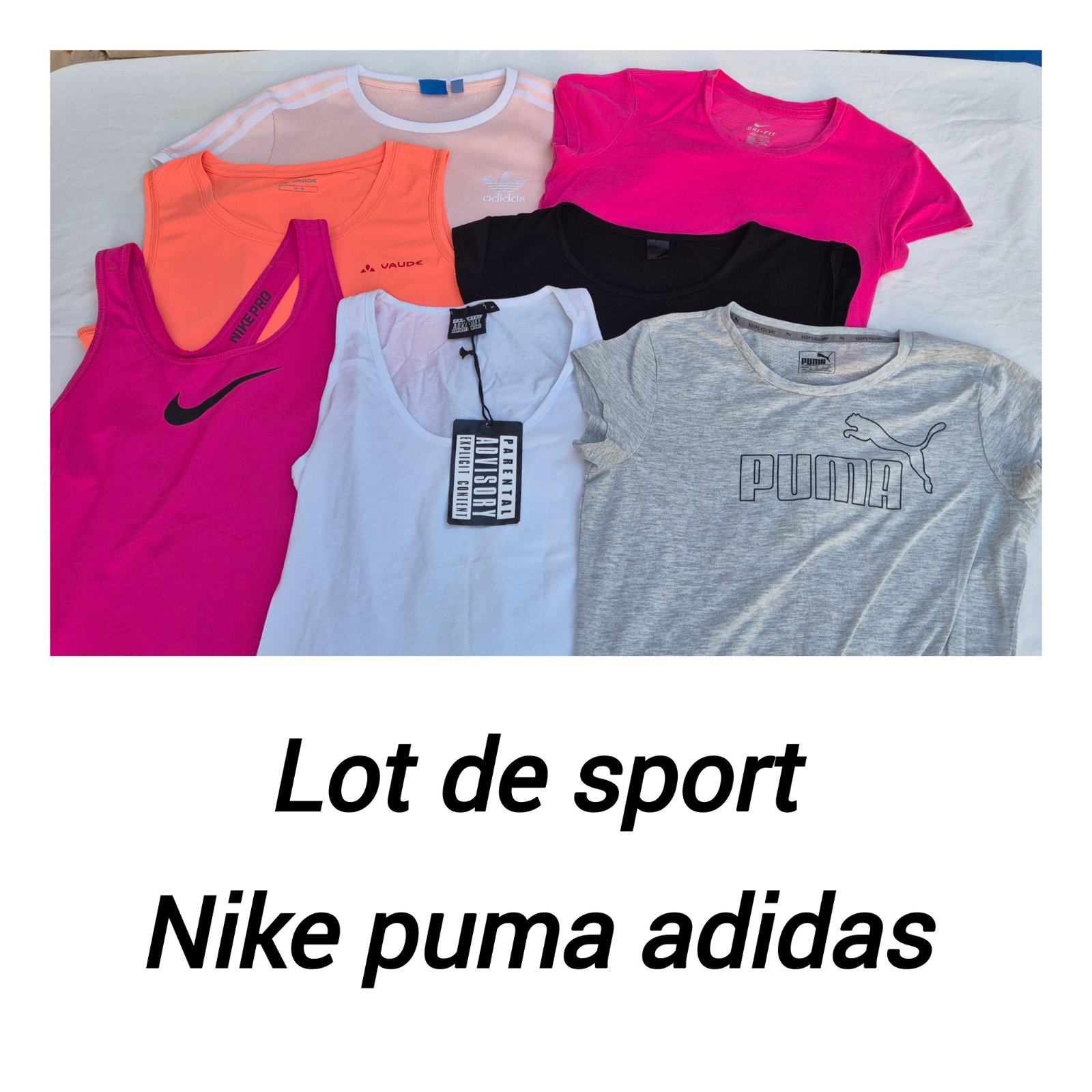 Lot de sport 7 hauts