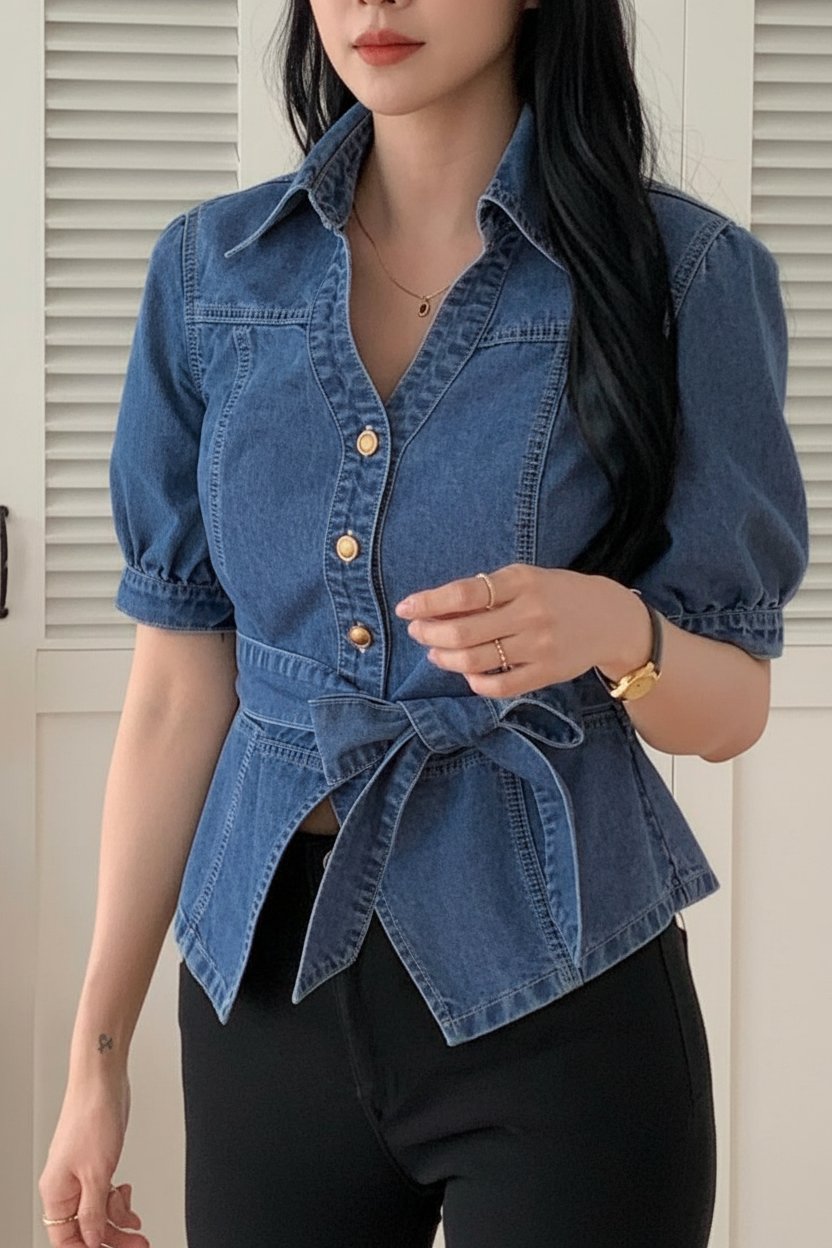 Chemise en djean cotton