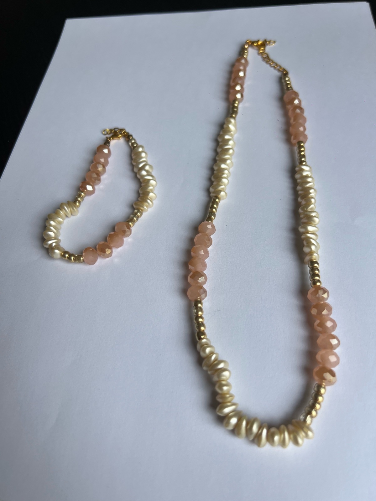 Collier avec bracelet piece unique