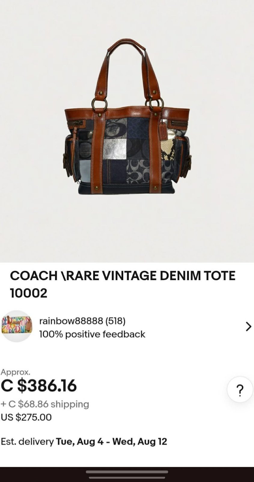 Sac coach comme neuf