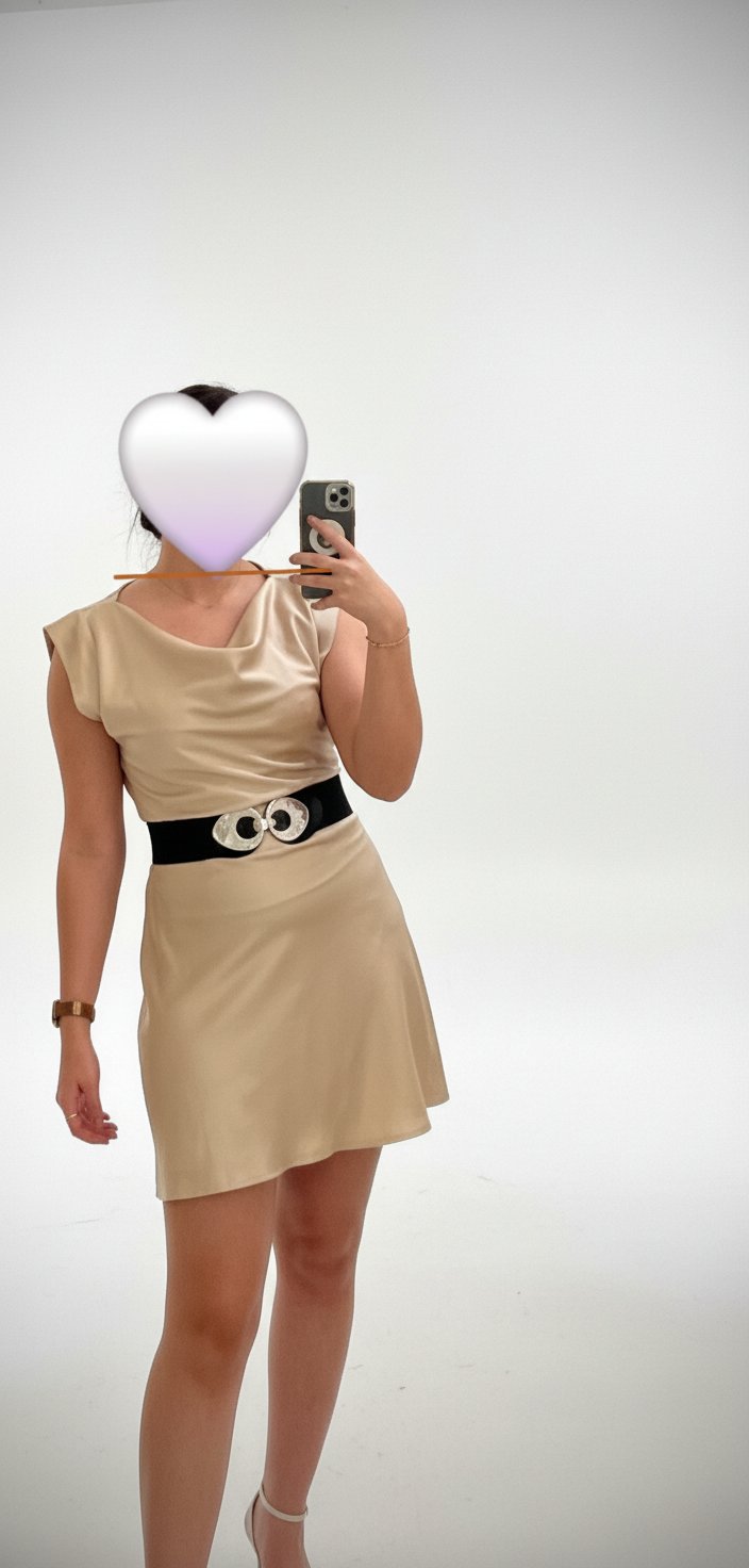 Robe en satin 
