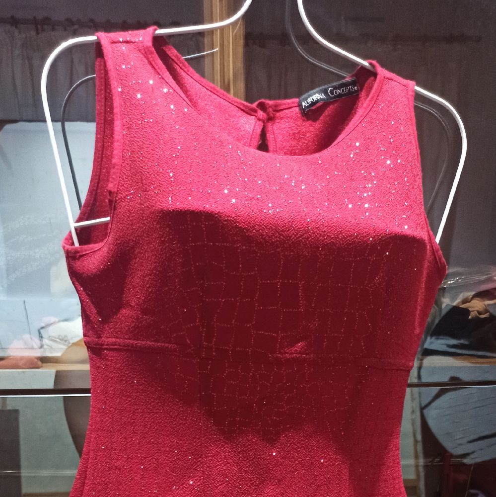 Robe rouge soirée 