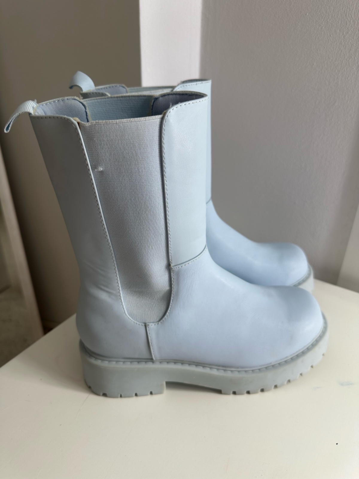 Bottes bleu ciel 