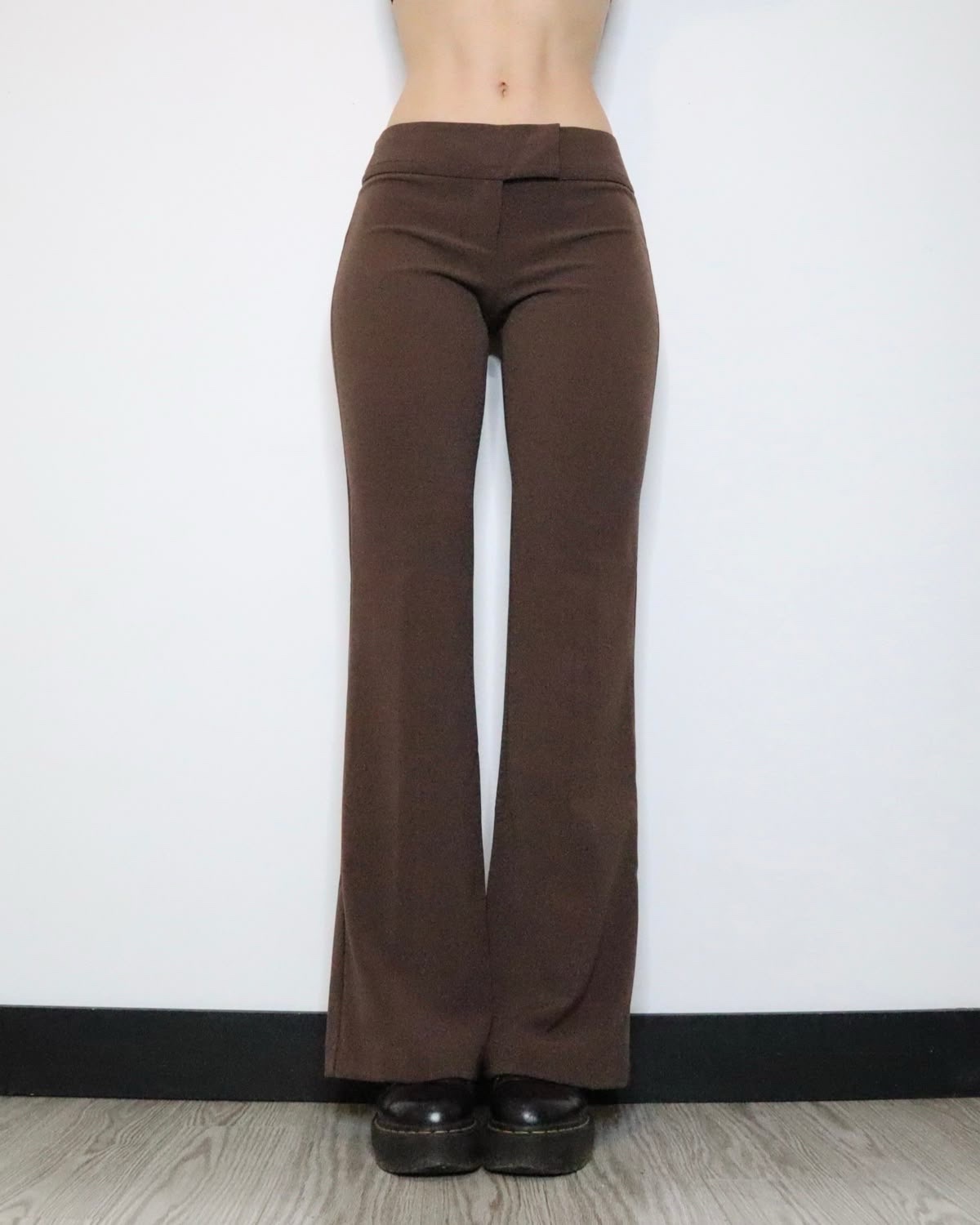 Pantalon Tailleur Marron Chocolat Suzy
