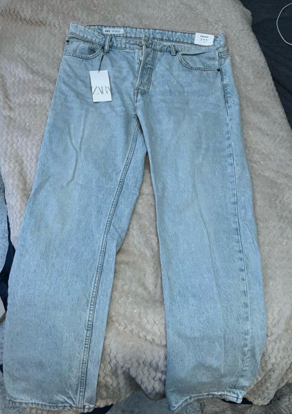 Jean zara light bleu avec fentes