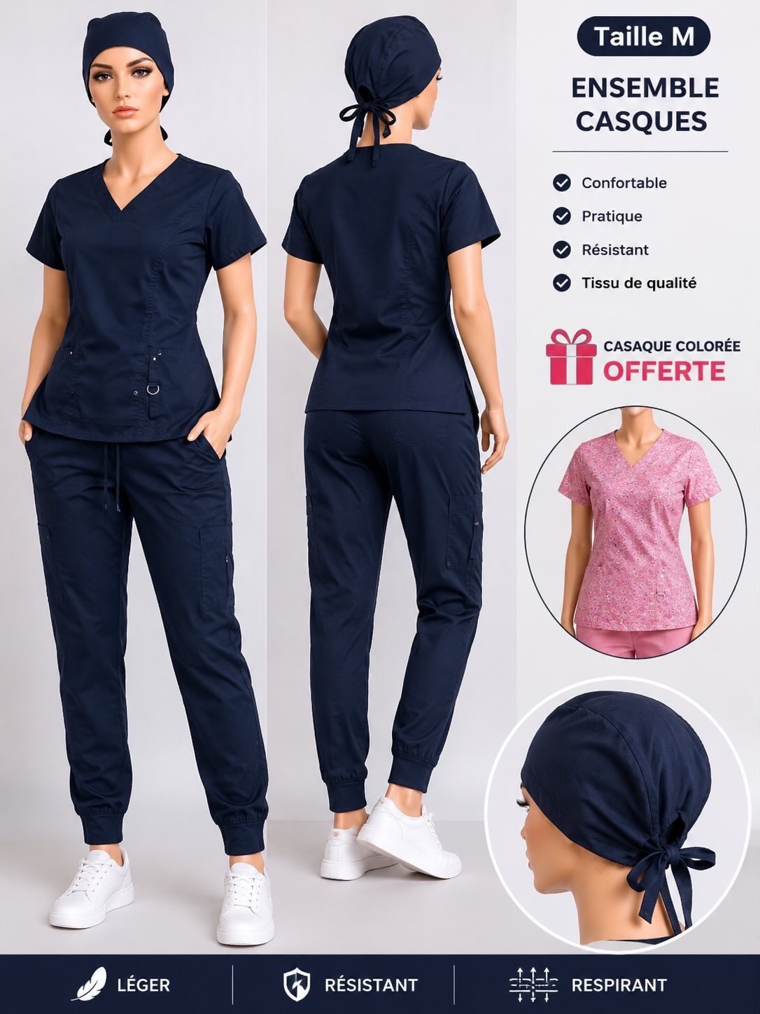 Casaque bleu marine avec 🎁
