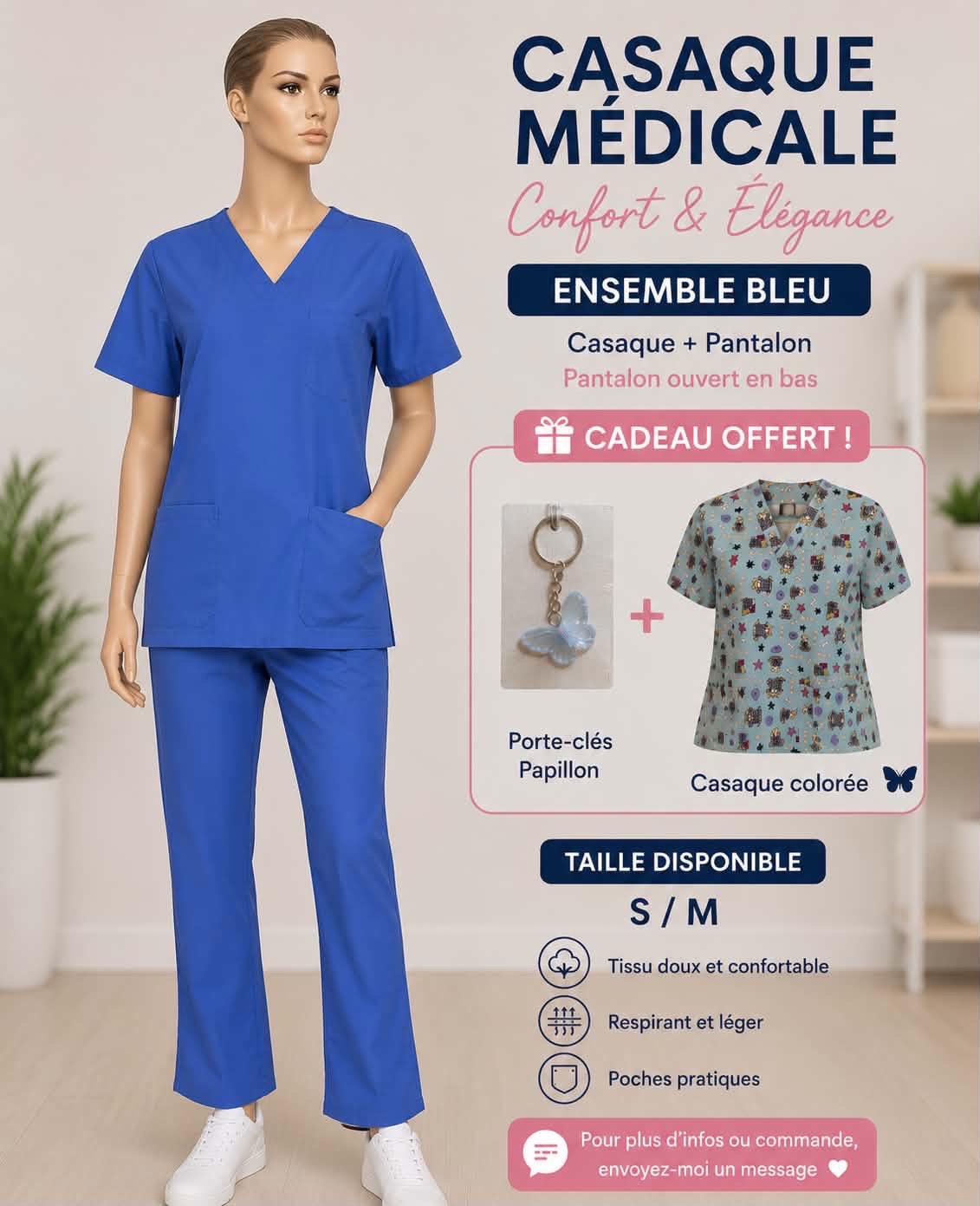 Casaque bleu + 🎁🎁